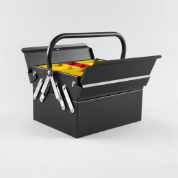Toolbox Atena Black i gruppen Hobby & Kreativitet / Organisere / Oppbevaringsbokser hos Pen Store (137545)
