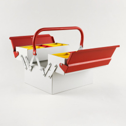Toolbox Atena Grey/Red i gruppen Hobby & Kreativitet / Organisere / Oppbevaringsbokser hos Pen Store (137547)