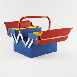 Toolbox Atena Blue/Red i gruppen Hobby & Kreativitet / Organisere / Oppbevaringsbokser hos Pen Store (137551)