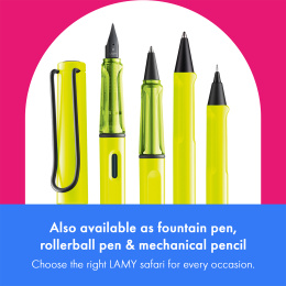 Safari Kuglepen Neon Yellow i gruppen Penne / Fine Writing / Kuglepenne hos Pen Store (137580)