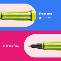 Safari Rollerball Neon Yellow i gruppen Penne / Fine Writing / Rollerballpenne hos Pen Store (137581)