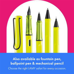 Safari Rollerball Neon Yellow i gruppen Penne / Fine Writing / Rollerballpenne hos Pen Store (137581)
