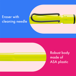 Safari Stiftblyant 0.5 Neon Yellow i gruppen Penne / Skrive / Stiftblyanter hos Pen Store (137582)