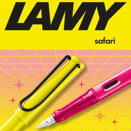 Safari Fyldepen Neon Pink i gruppen Penne / Fine Writing / Fyldepenne hos Pen Store (137583_r)