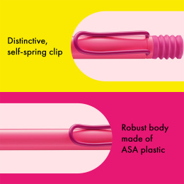 Safari Kuglepen Neon Pink i gruppen Penne / Fine Writing / Kuglepenne hos Pen Store (137586)