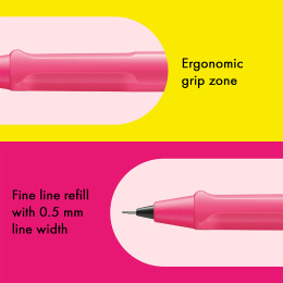 Safari Stiftblyant 0.5 Neon Pink i gruppen Penne / Skrive / Stiftblyanter hos Pen Store (137588)
