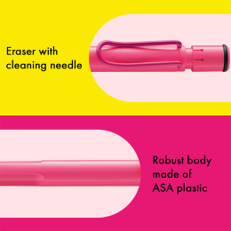 Safari Stiftblyant 0.5 Neon Pink i gruppen Penne / Skrive / Stiftblyanter hos Pen Store (137588)