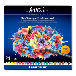 Akvarelblyanter Mars Lumograph 24-sæt i gruppen Penne / Kunstnerpenne / Akvarelblyanter hos Pen Store (137605)