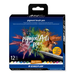 Pigment Arts Brush Pen 12-sæt Nature i gruppen Penne / Kunstnerpenne / Penselpenne hos Pen Store (137622)