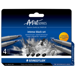 Pigment Arts Intense Black 4-sæt i gruppen Penne / Kunstnerpenne / Tusser hos Pen Store (137634)