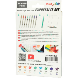 Brush Sign Pen Twin Expressive Set i gruppen Penne / Kunstnerpenne / Penselpenne hos Pen Store (137668)