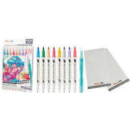 Brush Sign Pen Twin Expressive Set Manga i gruppen Penne / Kunstnerpenne / Penselpenne hos Pen Store (137669)