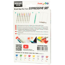 Brush Sign Pen Twin Expressive Set Manga i gruppen Penne / Kunstnerpenne / Penselpenne hos Pen Store (137669)