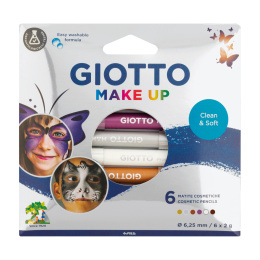 Ansigtsmalingsblyanter Make Up Metallic 6-pak i gruppen Kids / Farve og maling til børn / Ansigtsfarve hos Pen Store (137671)