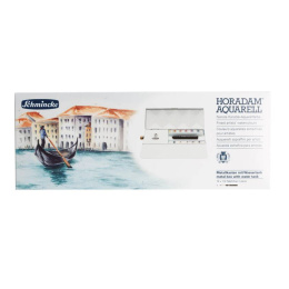 Horadam Aquarell Half Pans 12-sæt + watertank i gruppen Kunstnerartikler / Kunstnerfarver / Akvarelmaling / Akvarelfarve i kop hos Pen Store (137803)