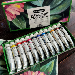 Akademie Gouache 12x20 ml i gruppen Kunstnerartikler / Kunstnerfarver / Gouache hos Pen Store (137808)
