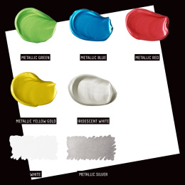 Akrylmaling Basics Mixed Media Set 5x22 ml i gruppen Kunstnerartikler / Kunstnerfarver / Akrylmaling hos Pen Store (137827)