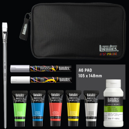 Akrylmaling Basics Mixed Media Set 5x22 ml i gruppen Kunstnerartikler / Kunstnerfarver / Akrylmaling hos Pen Store (137827)