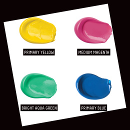 Akrylmaling Basics Illuminated Brights Set 4 x 118 ml i gruppen Kunstnerartikler / Kunstnerfarver / Akrylmaling hos Pen Store (137833)