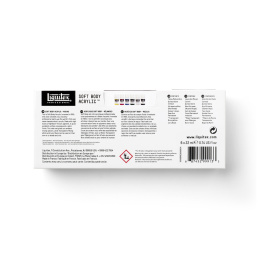 Akrylmaling Soft Body Mixing Set 6x22 ml i gruppen Kunstnerartikler / Kunstnerfarver / Akrylmaling hos Pen Store (137837)
