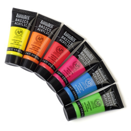 Akrylmaling Fluorescent Set Tubes 6x22 ml i gruppen Kunstnerartikler / Kunstnerfarver / Akrylmaling hos Pen Store (137839)