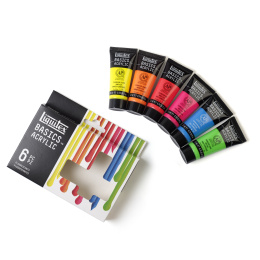 Akrylmaling Fluorescent Set Tubes 6x22 ml i gruppen Kunstnerartikler / Kunstnerfarver / Akrylmaling hos Pen Store (137839)
