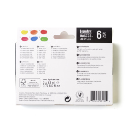 Akrylmaling Fluorescent Set Tubes 6x22 ml i gruppen Kunstnerartikler / Kunstnerfarver / Akrylmaling hos Pen Store (137839)