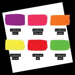 Gouachemaling Fluorescent Set 6x59 ml i gruppen Kunstnerartikler / Kunstnerfarver / Gouache hos Pen Store (137842)
