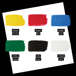 Gouachefarve Primaries Sæt 6x22 ml i gruppen Kunstnerartikler / Kunstnerfarver / Gouache hos Pen Store (137844)