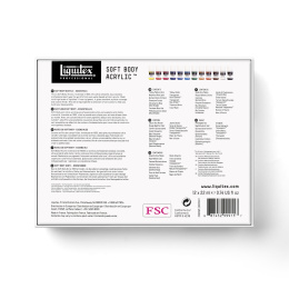 Akrylmaling Soft Body Essentials Set 12x22 ml i gruppen Kunstnerartikler / Kunstnerfarver / Akrylmaling hos Pen Store (137845)