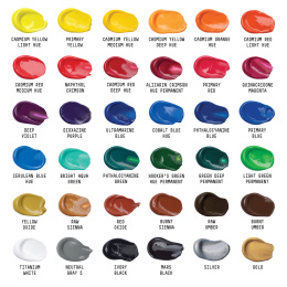 Akrylmaling Basics Set 36x22 ml i gruppen Kunstnerartikler / Kunstnerfarver / Akrylmaling hos Pen Store (137848)