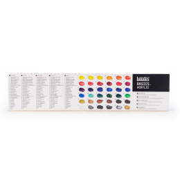 Akrylmaling Basics Set 36x22 ml i gruppen Kunstnerartikler / Kunstnerfarver / Akrylmaling hos Pen Store (137848)
