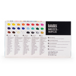Akrylmaling Basics Set 24x22 ml i gruppen Kunstnerartikler / Kunstnerfarver / Akrylmaling hos Pen Store (137849)