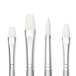 Syntetpensler Akryl Long Handle 4-pak i gruppen Kunstnerartikler / Pensler / Syntetiske pensler hos Pen Store (137851)