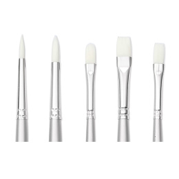 Syntetpensler Akryl Long Handle 5-pak i gruppen Kunstnerartikler / Pensler / Syntetiske pensler hos Pen Store (137852)