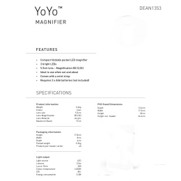 YoYo Magnifier Lilac i gruppen Hobby & Kreativitet / Hobbytilbehør / Belysning hos Pen Store (137931)