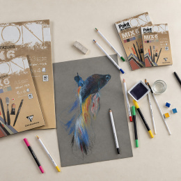Paint'ON Multiteknik Mix6 A4 i gruppen Papir & Blokke / Kunstnerblokke / Mixed media-blokke hos Pen Store (137964)