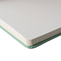Notebook 13x21 cm Hard Cover Pale Patina Dotted i gruppen Papir & Blokke / Skriv og noter / Notesbøger hos Pen Store (137992)