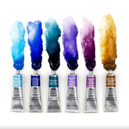 Professional Akvarelfarve Tube 5 ml Granualation 6-sæt i gruppen Kunstnerartikler / Kunstnerfarver / Akvarelmaling / Akvarelfarve i tube hos Pen Store (138001)