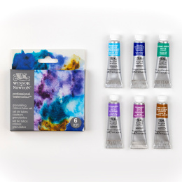 Professional Akvarelfarve Tube 5 ml Granualation 6-sæt i gruppen Kunstnerartikler / Kunstnerfarver / Akvarelmaling / Akvarelfarve i tube hos Pen Store (138001)