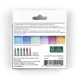 Professional Akvarelfarve Tube 5 ml Granualation 6-sæt i gruppen Kunstnerartikler / Kunstnerfarver / Akvarelmaling / Akvarelfarve i tube hos Pen Store (138001)