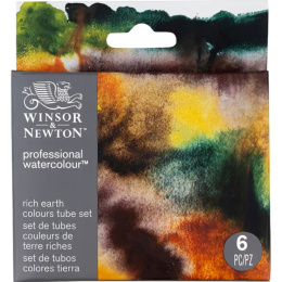 Professional Akvarelfarve Tube 5 ml Rich Earth 6-sæt i gruppen Kunstnerartikler / Kunstnerfarver / Akvarelmaling / Akvarelfarve i tube hos Pen Store (138002)