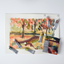 Professional Akvarelfarve Tube 5 ml Rich Earth 6-sæt i gruppen Kunstnerartikler / Kunstnerfarver / Akvarelmaling / Akvarelfarve i tube hos Pen Store (138002)