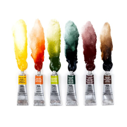 Professional Akvarelfarve Tube 5 ml Rich Earth 6-sæt i gruppen Kunstnerartikler / Kunstnerfarver / Akvarelmaling / Akvarelfarve i tube hos Pen Store (138002)