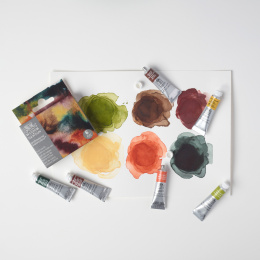Professional Akvarelfarve Tube 5 ml Rich Earth 6-sæt i gruppen Kunstnerartikler / Kunstnerfarver / Akvarelmaling / Akvarelfarve i tube hos Pen Store (138002)