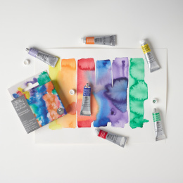 Professional Akvarelfarve Tube 5 ml Winsor 6-sæt i gruppen Kunstnerartikler / Kunstnerfarver / Akvarelmaling / Akvarelfarve i tube hos Pen Store (138003)