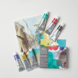 Professional Akvarelfarve Tube 5 ml Urban 6-sæt i gruppen Kunstnerartikler / Kunstnerfarver / Akvarelmaling / Akvarelfarve i tube hos Pen Store (138005)