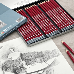 Cleos Fine Art Graphite 24-sæt i gruppen Kunstnerartikler / Kridt og blyanter / Grafit og blyant hos Pen Store (138023)