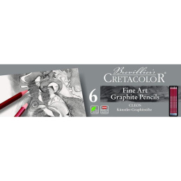 Cleos Fine Art Graphite 6-sæt i gruppen Penne / Kunstnerpenne / Skitseblyanter hos Pen Store (138024)