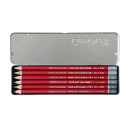 Cleos Fine Art Graphite 6-sæt i gruppen Penne / Kunstnerpenne / Skitseblyanter hos Pen Store (138024)